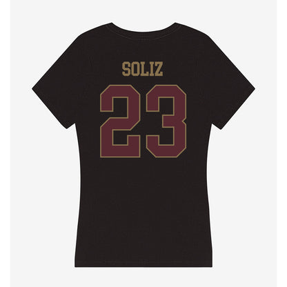 Texas State - NCAA Softball : Analisa Soliz - Women's V-Neck T-Shirt-1