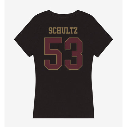 Texas State - NCAA Football : Cam Schultz - Women's V-Neck T-Shirt-1