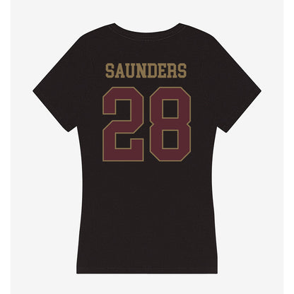 Texas State - NCAA Baseball : Luke Saunders - Women's V-Neck T-Shirt-1