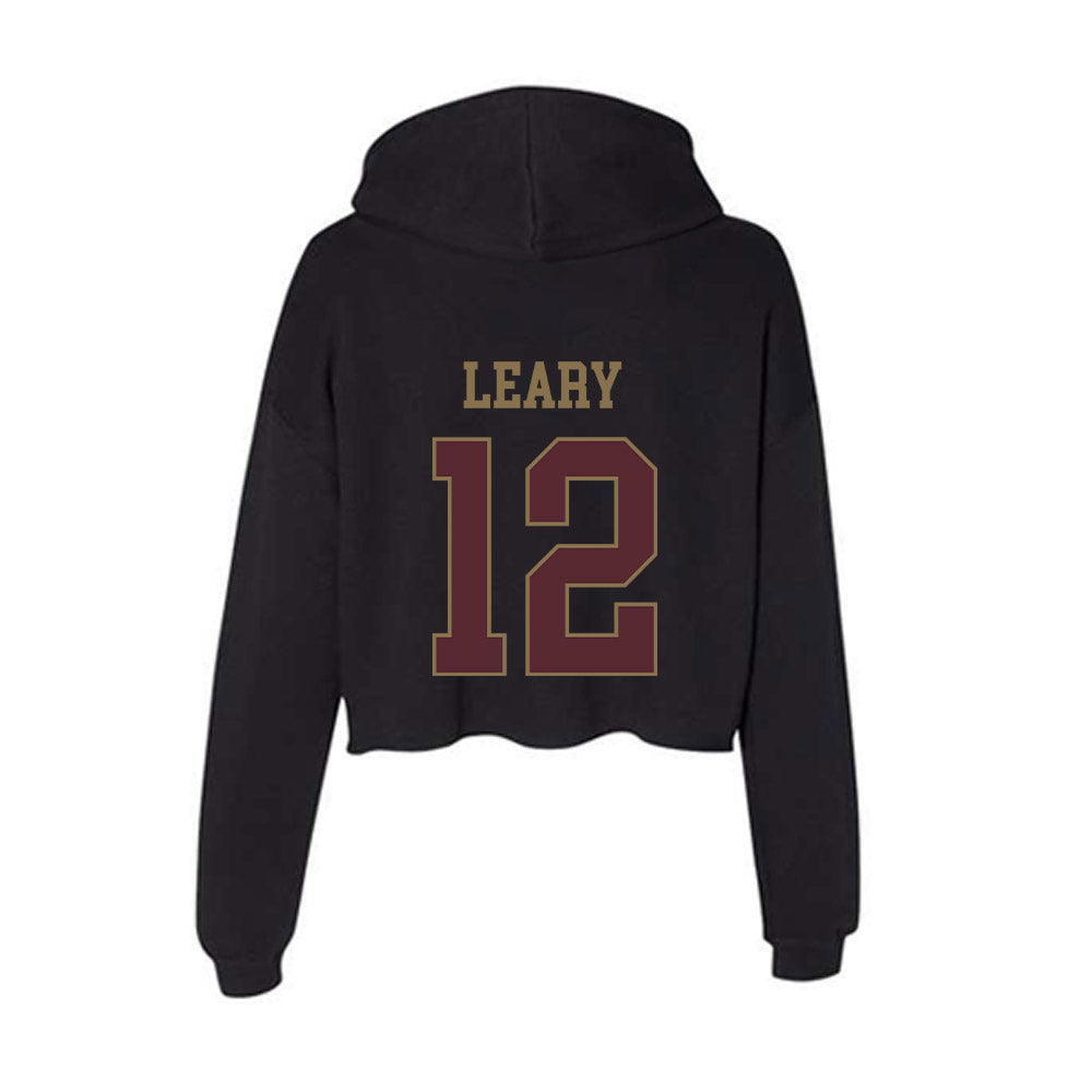 Texas State - NCAA Baseball : Ryan Leary - Women's Crop Fleece Hoodie-1