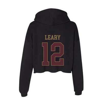 Texas State - NCAA Baseball : Ryan Leary - Women's Crop Fleece Hoodie-1