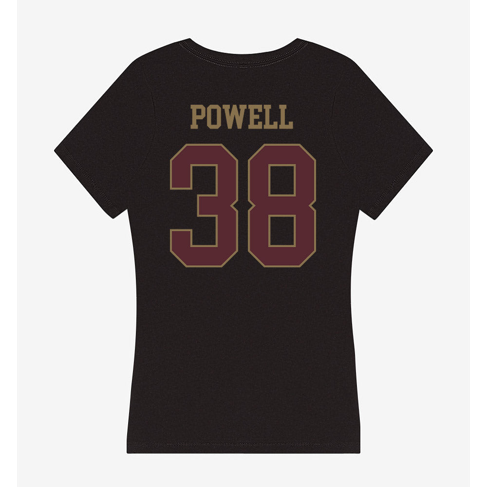 Texas State - NCAA Baseball : Ty Powell - Women's V-Neck T-Shirt-1