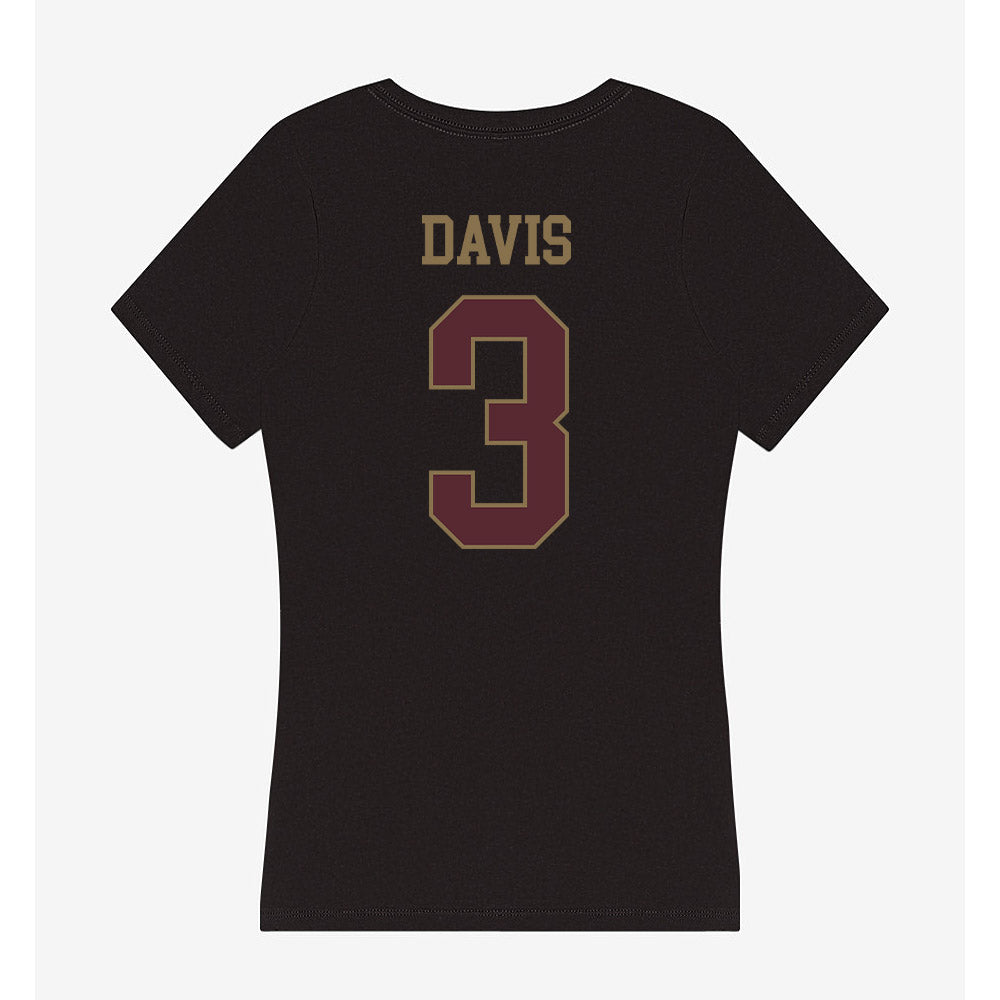 Texas State - NCAA Women's Volleyball : Kaitlyn Davis - Women's V-Neck T-Shirt-1