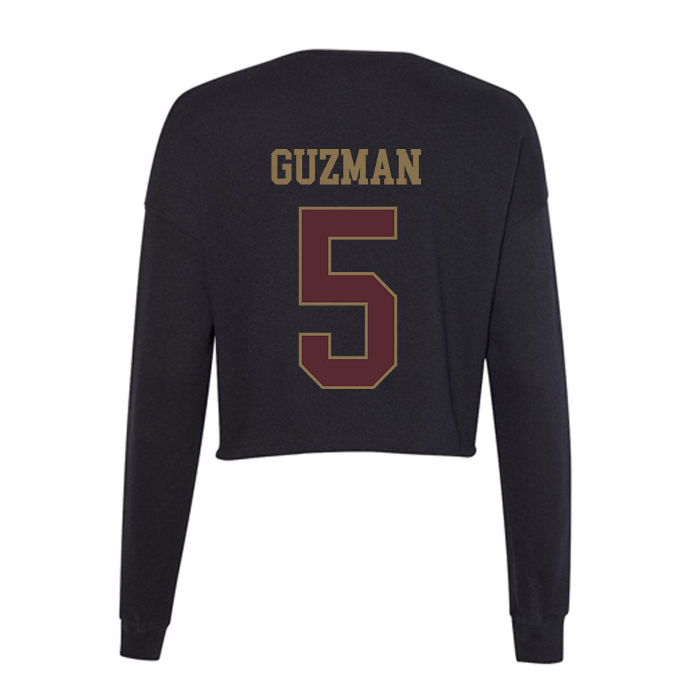 Texas State - NCAA Women's Soccer : Sadie Guzman - Women's Cropped Crew Fleece-1