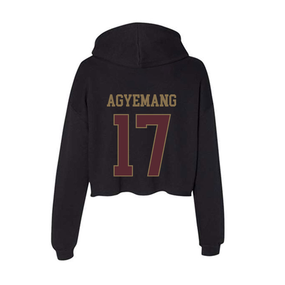 Texas State - NCAA Women's Soccer : Constance Agyemang - Women's Crop Fleece Hoodie-1