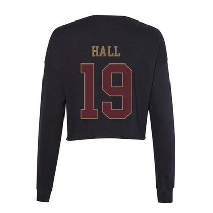 Texas State - NCAA Softball : Makayla Hall - Women's Cropped Crew Fleece-1