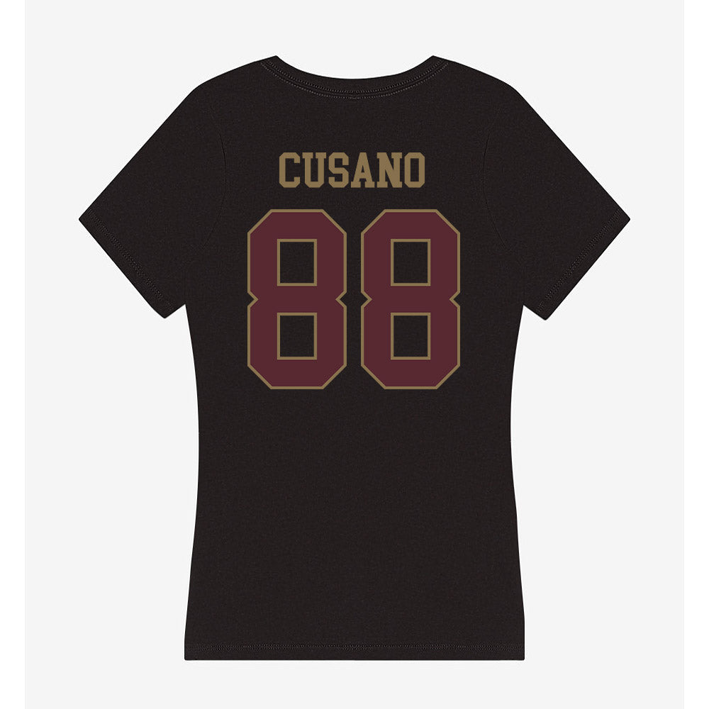 Texas State - NCAA Football : Tucker Cusano - Women's V-Neck T-Shirt-1