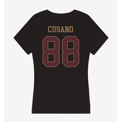 Texas State - NCAA Football : Tucker Cusano - Women's V-Neck T-Shirt-1
