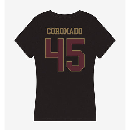Texas State - NCAA Baseball : Victor Coronado - Women's V-Neck T-Shirt-1