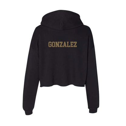 Texas State - NCAA Women's Track & Field : Mia Gonzalez - Women's Crop Fleece Hoodie-1
