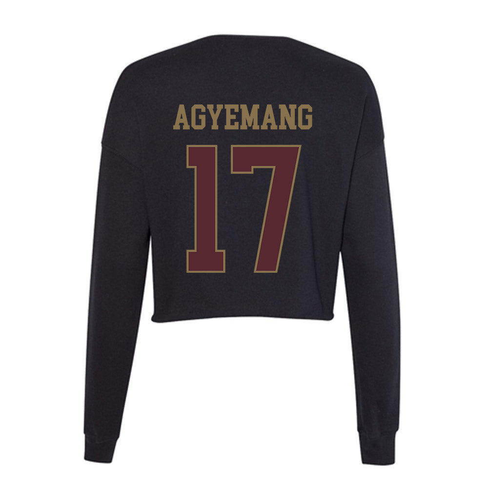 Texas State - NCAA Women's Soccer : Constance Agyemang - Women's Cropped Crew Fleece-1