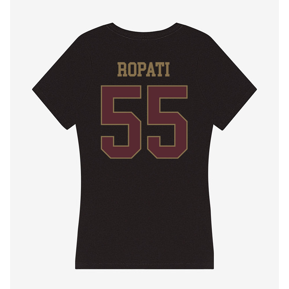 Texas State - NCAA Football : Etueni Ropati - Women's V-Neck T-Shirt-1