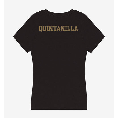 Texas State - NCAA Women's Golf : Grace Quintanilla - Women's V-Neck T-Shirt-1