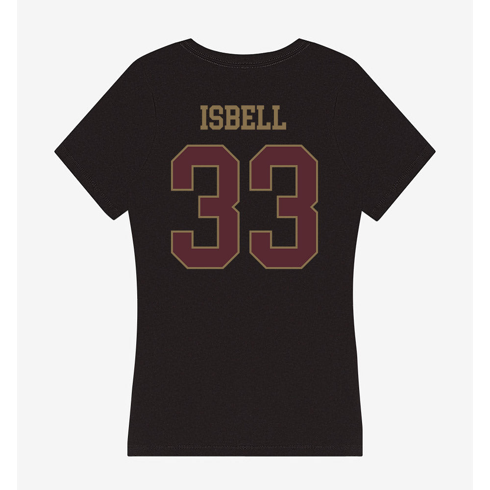 Texas State - NCAA Football : Blake Isbell - Women's V-Neck T-Shirt-1