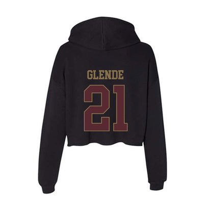 Texas State - NCAA Softball : Presley Glende - Women's Crop Fleece Hoodie-1