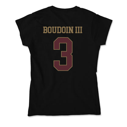 Texas State - NCAA Football : Michael Boudoin III - Soft Style Women’s T-Shirt-1