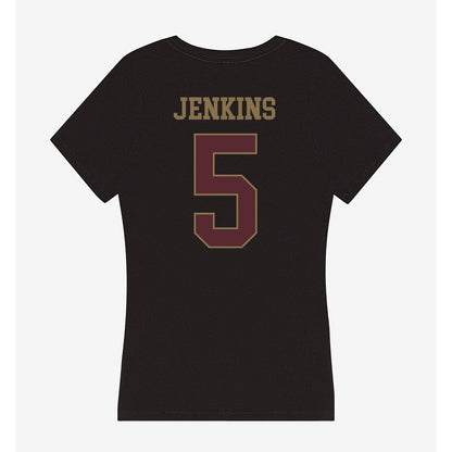 Texas State - NCAA Football : Jaylen Jenkins - Women's V-Neck T-Shirt-1