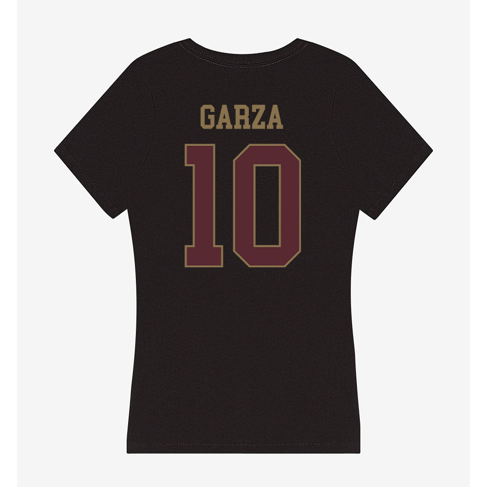 Texas State - NCAA Softball : Abby Garza - Women's V-Neck T-Shirt-1