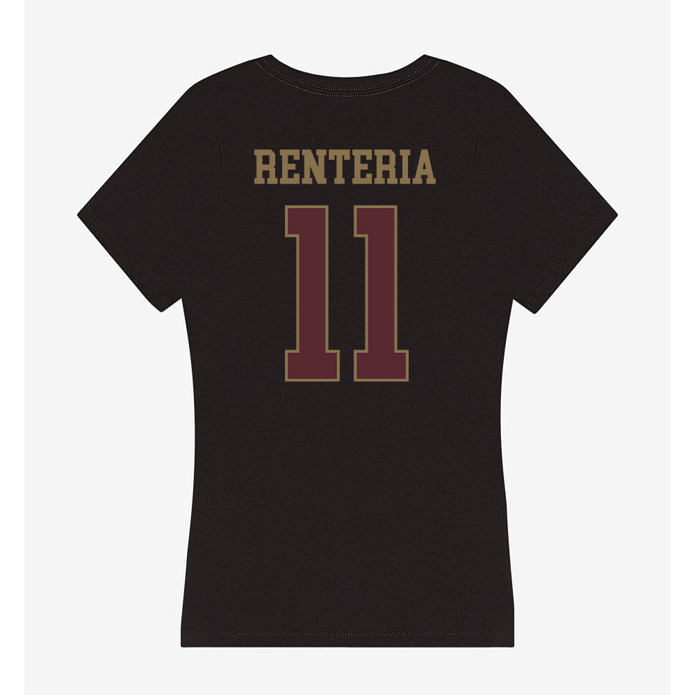 Texas State - NCAA Softball : Ava Renteria - Women's V-Neck T-Shirt-1