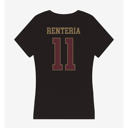 Texas State - NCAA Softball : Ava Renteria - Women's V-Neck T-Shirt-1