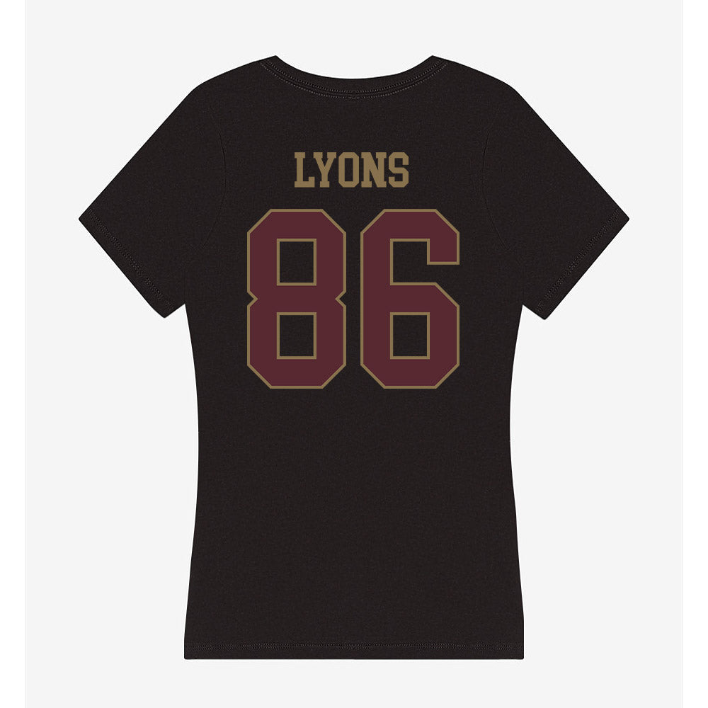 Texas State - NCAA Football : Titus Lyons - Women's V-Neck T-Shirt-1
