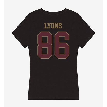 Texas State - NCAA Football : Titus Lyons - Women's V-Neck T-Shirt-1