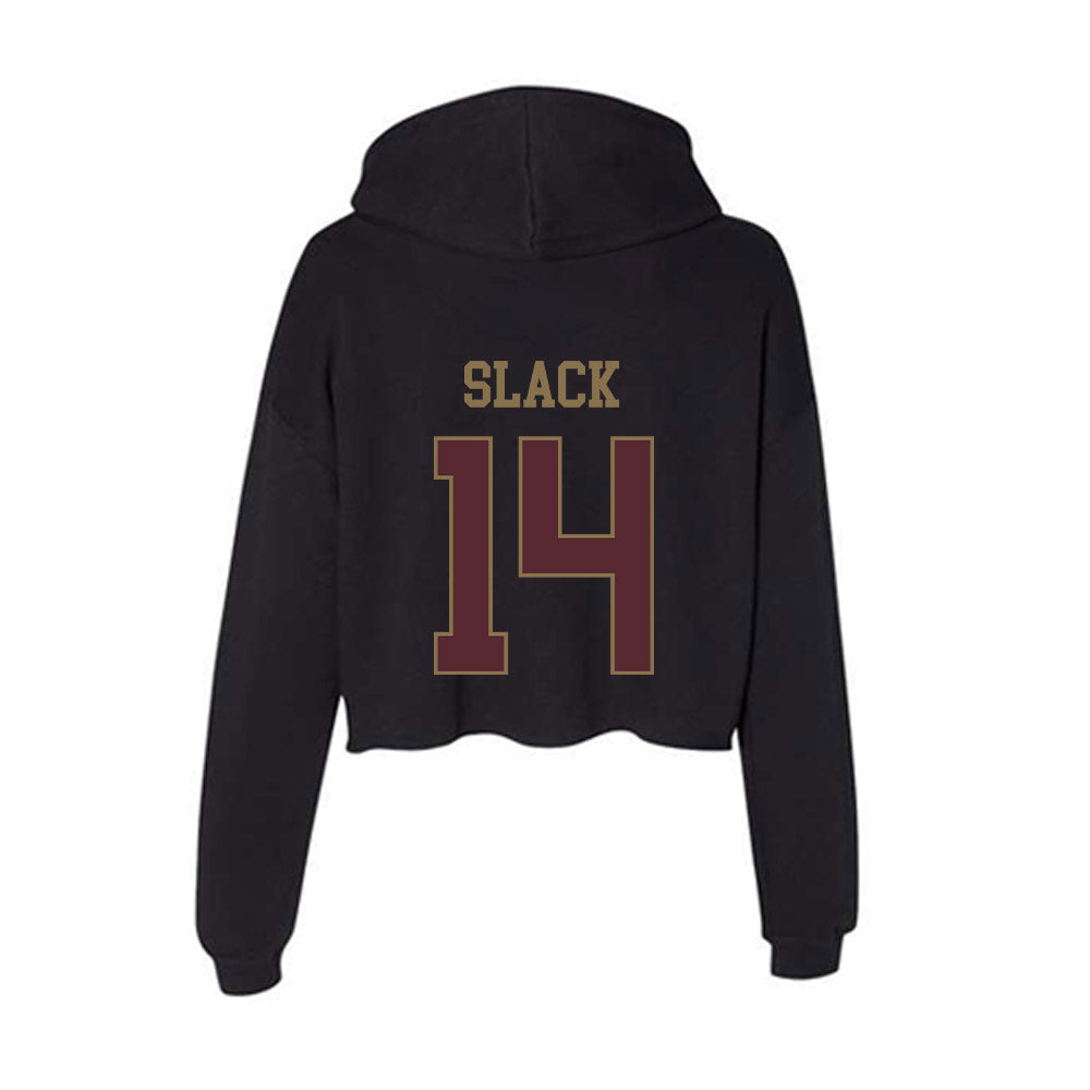 Texas State - NCAA Softball : Bailee Slack - Women's Crop Fleece Hoodie-1