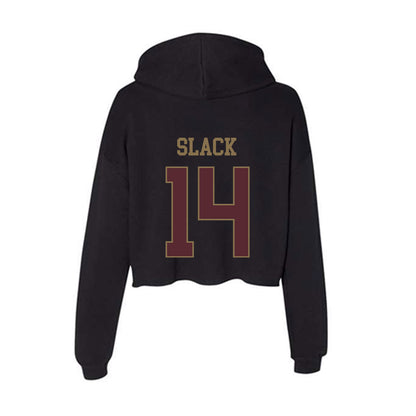 Texas State - NCAA Softball : Bailee Slack - Women's Crop Fleece Hoodie-1
