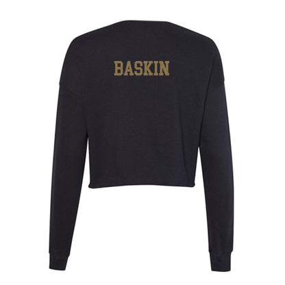 Texas State - NCAA Women's Track & Field : Bostyn Baskin - Women's Cropped Crew Fleece-1