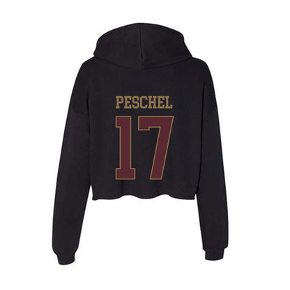 Texas State - NCAA Women's Soccer : Bailey Peschel - Women's Crop Fleece Hoodie-1