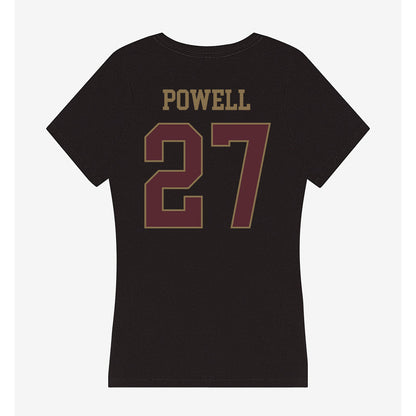 Texas State - NCAA Football : Cordarian Powell - Women's V-Neck T-Shirt-1