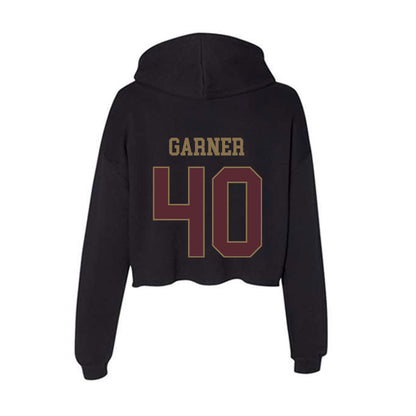 Texas State - NCAA Football : Simeon Garner - Women's Crop Fleece Hoodie-1