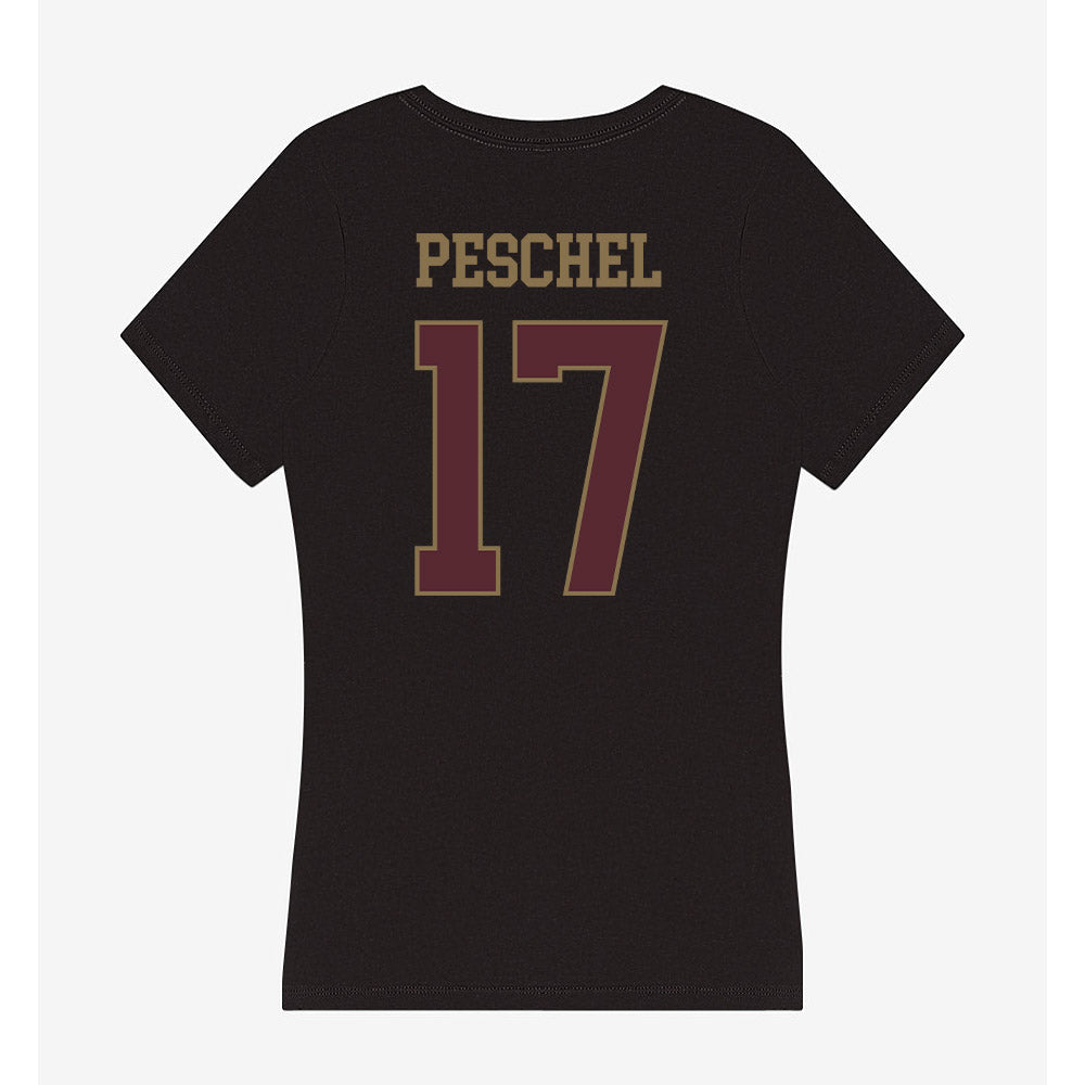 Texas State - NCAA Women's Soccer : Bailey Peschel - Women's V-Neck T-Shirt-1