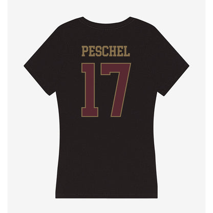 Texas State - NCAA Women's Soccer : Bailey Peschel - Women's V-Neck T-Shirt-1