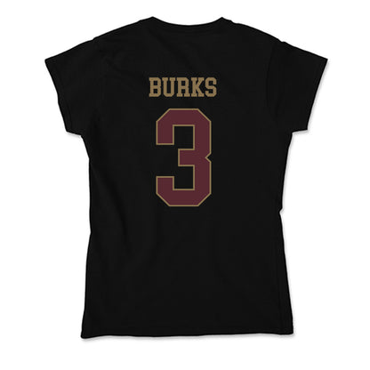 Texas State - NCAA Women's Basketball : Saniya Burks - Soft Style Women’s T-Shirt-1