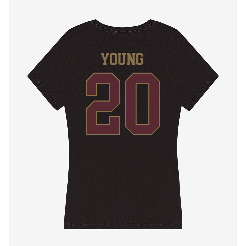 Texas State - NCAA Softball : Peyton Young - Women's V-Neck T-Shirt-1