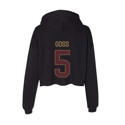 Texas State - NCAA Women's Soccer : Madi Goss - Women's Crop Fleece Hoodie-1