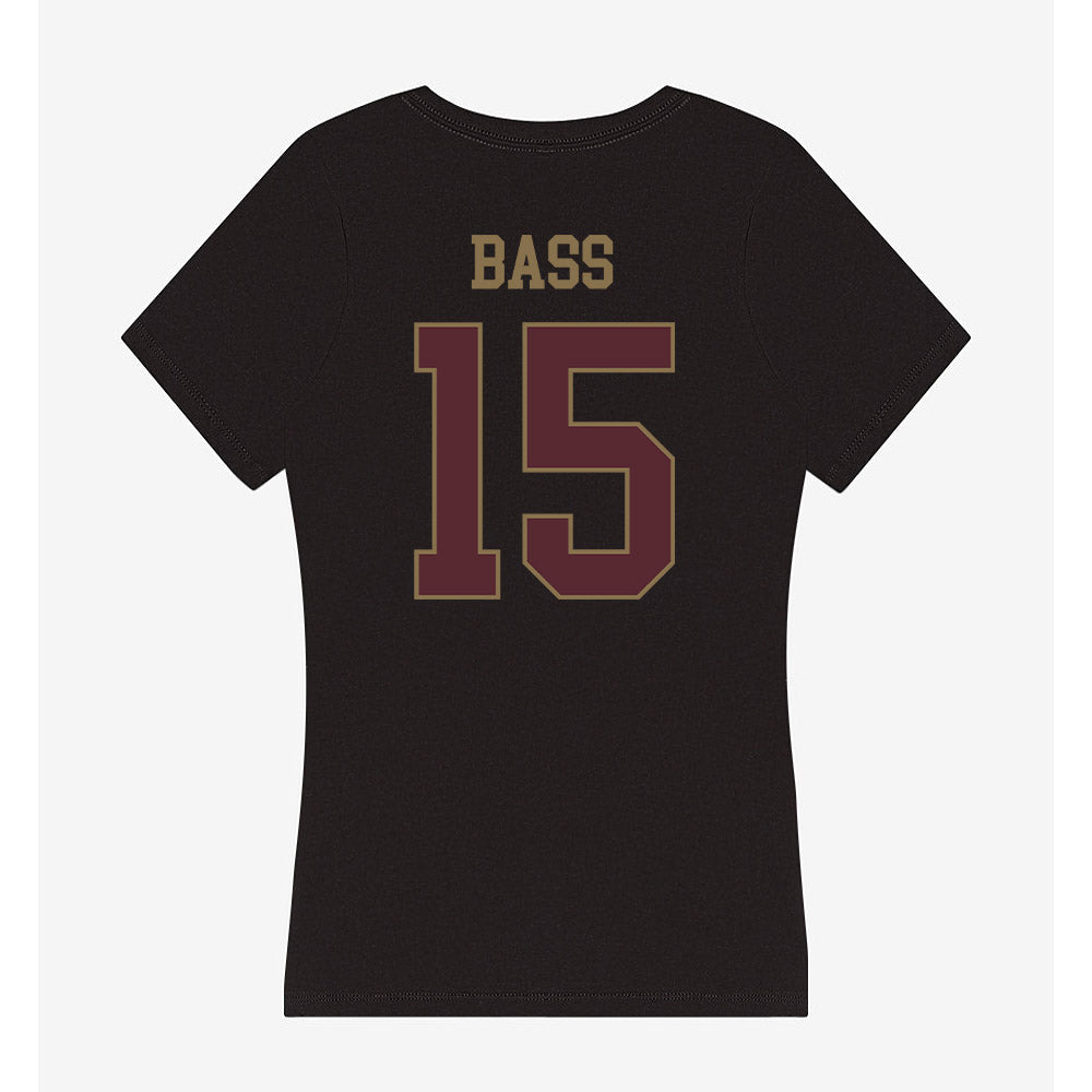 Texas State - NCAA Softball : Karmyn Bass - Women's V-Neck T-Shirt-1