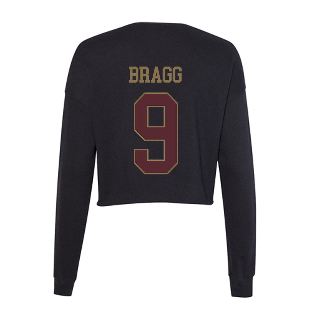 Texas State - NCAA Baseball : Travis Bragg - Women's Cropped Crew Fleece-1