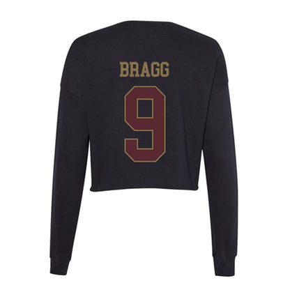 Texas State - NCAA Baseball : Travis Bragg - Women's Cropped Crew Fleece-1