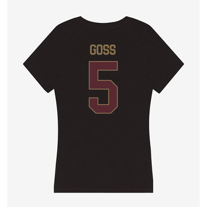 Texas State - NCAA Women's Soccer : Madi Goss - Women's V-Neck T-Shirt-1