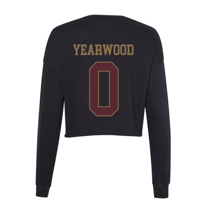 Texas State - NCAA Baseball : Alex Yearwood - Women's Cropped Crew Fleece-1