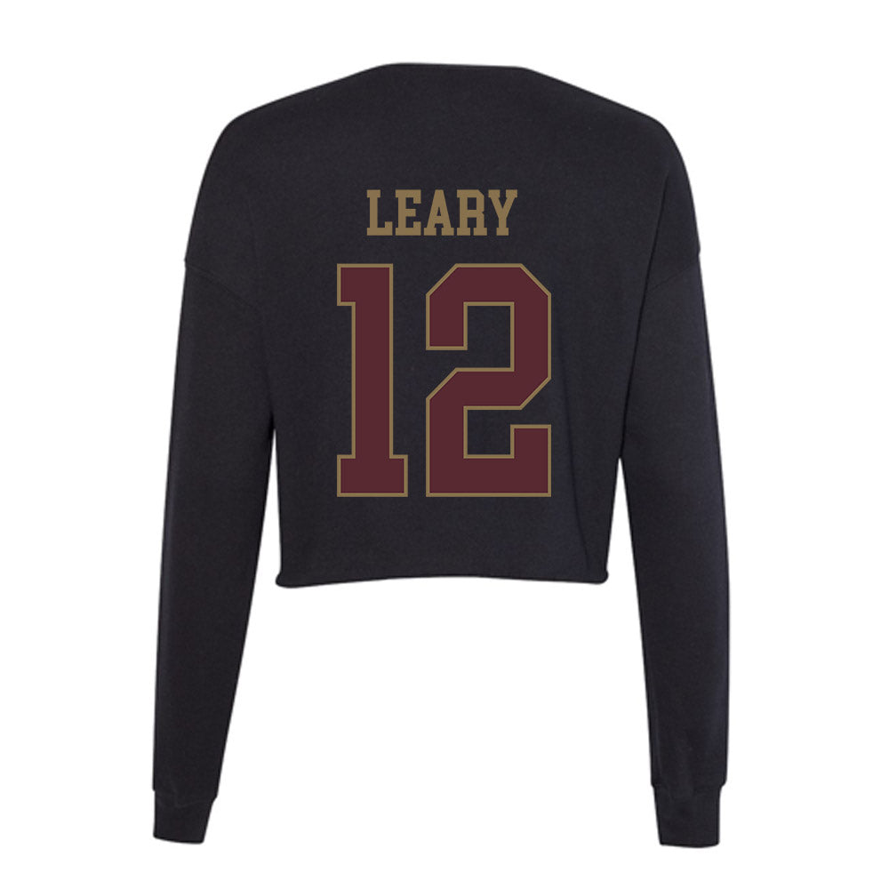 Texas State - NCAA Baseball : Ryan Leary - Women's Cropped Crew Fleece-1