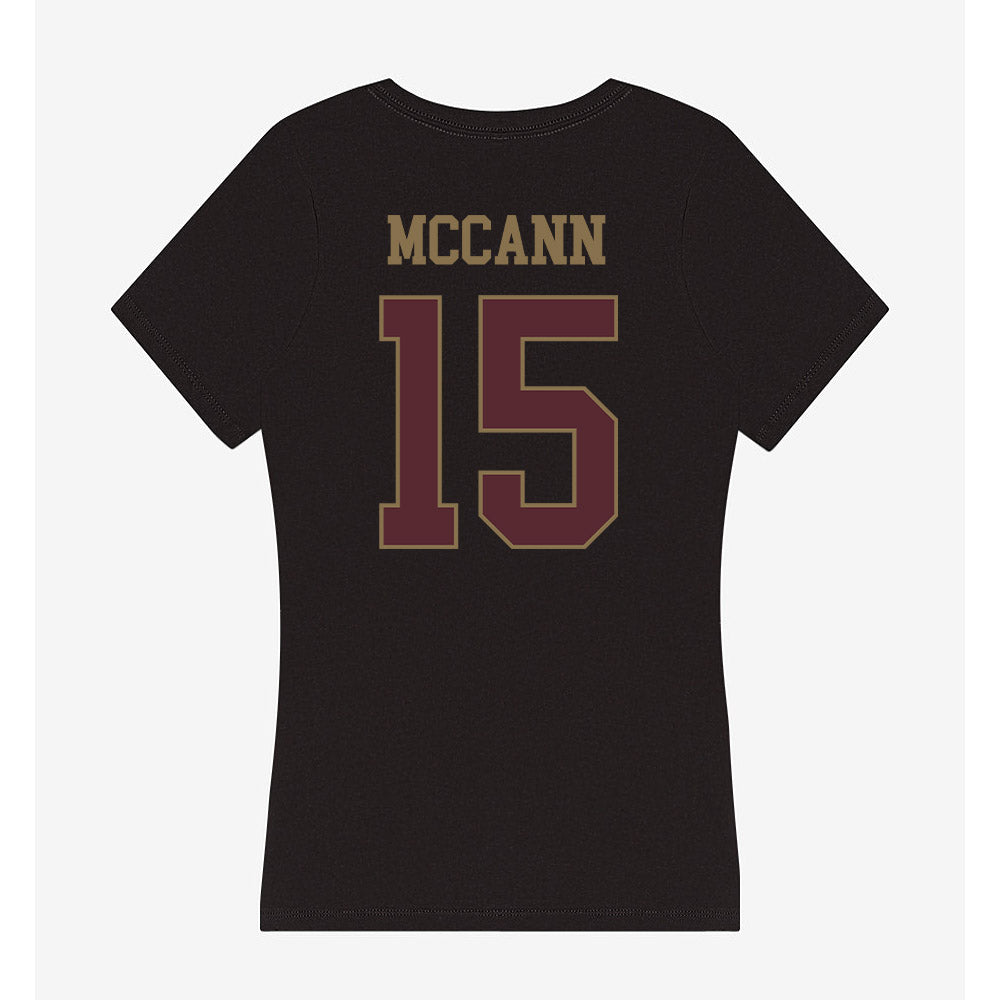 Texas State - NCAA Softball : Tori McCann - Women's V-Neck T-Shirt-1