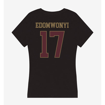 Texas State - NCAA Women's Soccer : Elizabeth Edomwonyi - Women's V-Neck T-Shirt-1
