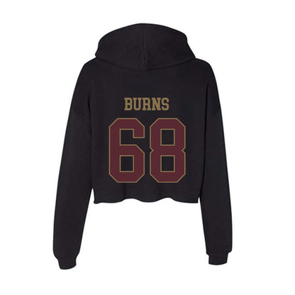 Texas State - NCAA Football : Sully Burns - Women's Crop Fleece Hoodie-1