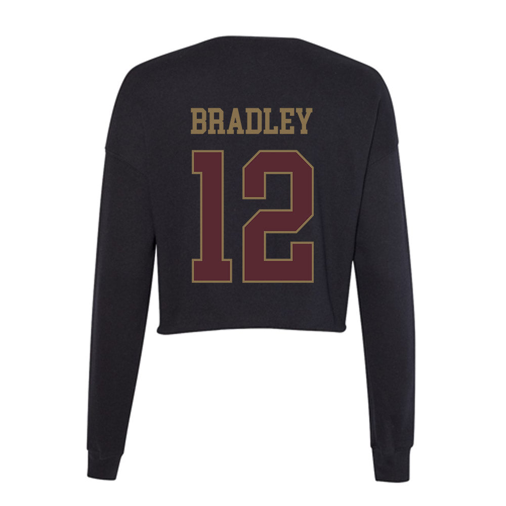 Texas State - NCAA Women's Soccer : Kennley Bradley - Women's Cropped Crew Fleece-1