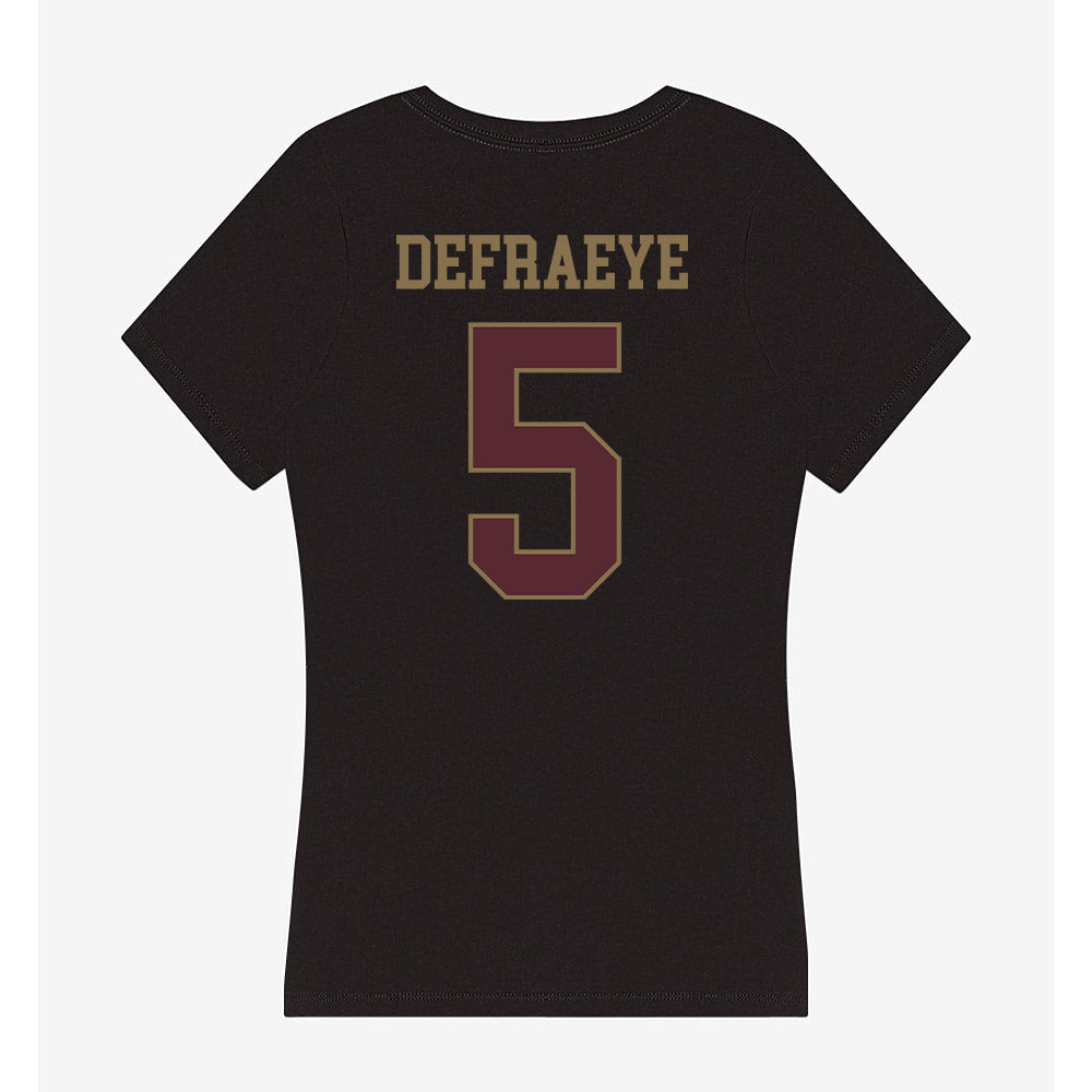 Texas State - NCAA Women's Volleyball : Jade Defraeye - Women's V-Neck T-Shirt-1