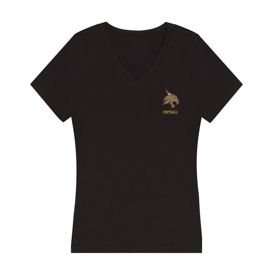 Texas State - NCAA Football : DJ Jackson - Women's V-Neck T-Shirt-0