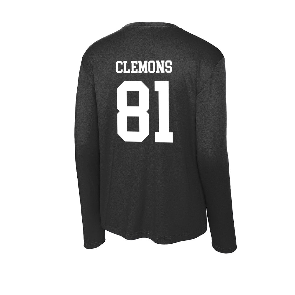 UNC Charlotte - NCAA Football : Jake Clemons - Activewear Long Sleeve T-Shirt-1